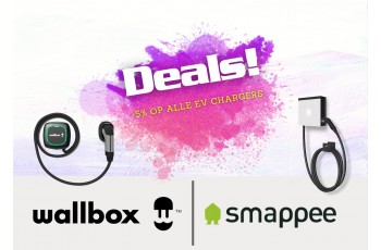 Deals! Korting op EV chargers Smappee & Wallbox